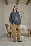 Bunny For Heart Raglan Pigment Sweatshirt