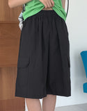 Kanky Nylon Cargo Banding Bermuda Shorts Short Pants