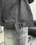 Nez suede biker jacket