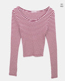 Loric Stripe Warmer Punching Long Sleeve T-Shirt