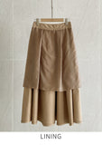 Joanne Flared Long Skirt (belt set)