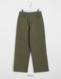 Shio hidden banding cotton wide pants