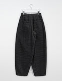 [unisex] Taoki banding fold balloon wide corduroy pants