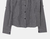 Bush Check Collar Slim Fit Long Sleeve Shirt