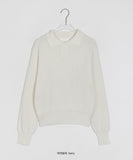 Tichico Color Crop Collar Knit