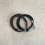 Cross leather bracelet