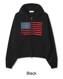 Nether Flag Crop Hood Zip-Up