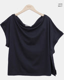 Lecan Off-Shoulder Short Sleeve T-shirt