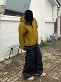 Orange Stitch Double Knee Denim