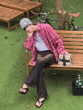 Aki Pigment Check Shirt