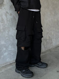 Multi Cargo Zipper Sweatpants
