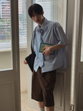 [PLAN MADE/MADE] Infold ST Tie Short Sleeve Shirt