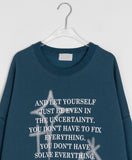 [unisex] Toyde Lettering Over Sweatshirt