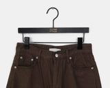 Odi Check Adjust Buckle Brushed Balloon Wide Pants
