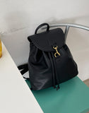 Jobe Black Leather Bokjori Backpack