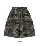 Military Snap Wide Bermuda Pants