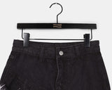 Tor Pleated Mini Skirt Denim Pants