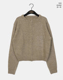 Knots Wrap Button Knit Cardigan