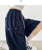 Folding Cut Snap Knee Length Bermuda Shorts