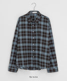 [Unisex] Giren Check Over Long Sleeve Shirt