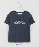 Koayu Flower Patch Crop Short Sleeve Tee
