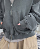 Hella Pigment Crop Hooded Zip-Up