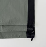 Rustle two-way side color matching jogger wide banding pants