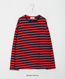 [unisex] Nazuna Summer Linen Stripe Over Knit
