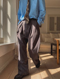 Summit Crease Pintuck Wide Slacks