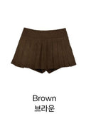 Corduroy Slit Skirt Pants