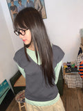 [BAONHAUS] Seden Modal Layered Round T-shirt