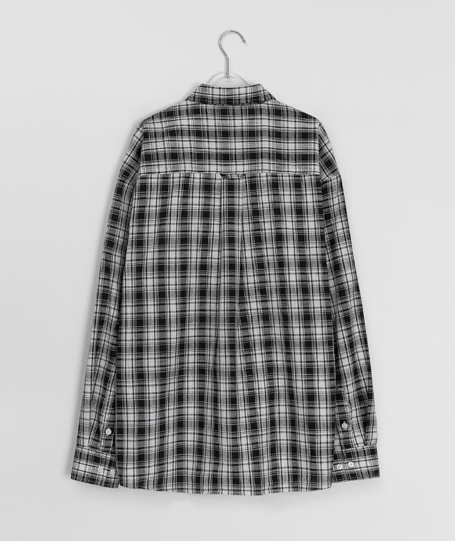 【BAON】[unisex] Cocheni Over Check Shirt BAON (バオン) - [男女兼用]コシェニオーバーチェックシャツ