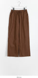 [unisex] Laran Linen Banding Wide Pants