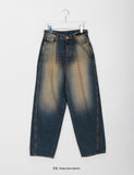 Felint Washing Incision Balloon Denim Pants