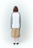 Bare Chain Stripe Raglan Long Sleeve