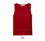 [U-BASIC] Melanin Metal Lettering Ribbed Sleeveless