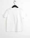 Komti Lettering Printed Semi-crop short-sleeved T-shirt