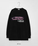 [unisex] Yando Lettering Over Long Sleeve Tee