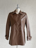 Suitman Double Trench Half Leather Jacket (Belt Set)