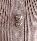 Ronia Frill Polar Pleated Puff Blouse Knit