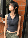 PIGMENT HOOD SLEEVELESS