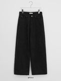 Hardy Embroidered Wide Brushed Pants