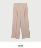 Comfort two-tuck wide slacks