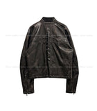 Carter Cross Rivet Vintage Leather Jacket