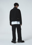 HEM BUTTON UTILITY CARGO NYLON PANTS