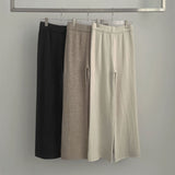 Knit Two-Way Hood Zip-Up Banding Loose Fit Pants Two-Piece Set