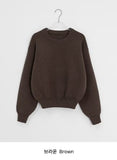 Kanme Basic Color Round Knit