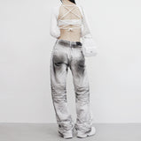 Amane Washing Denim Pants