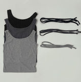 Dot Ribbon String Layered Unique Sleeveless