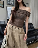 Sheer Bohemian Knit Open Shawl